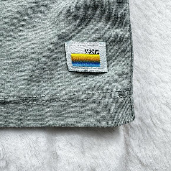 Vuori Shirt Strato Tech Polo Short Sleeve V188 Men's Large Light Olive Stretch - Picture 8 of 9